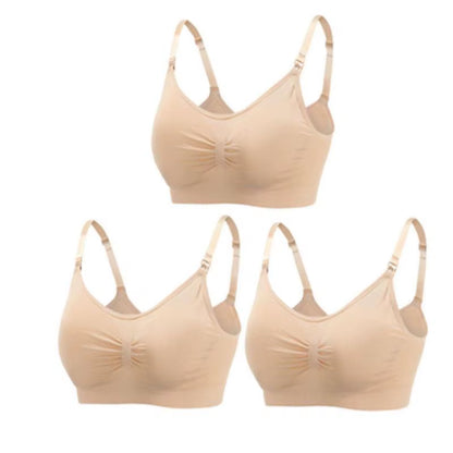 1/3Pcs Breastfeeding Bras Maternity Nursing Bra for Feeding Nursing Underwear Clothes for Pregnant Women Wirefree Breathable Bra