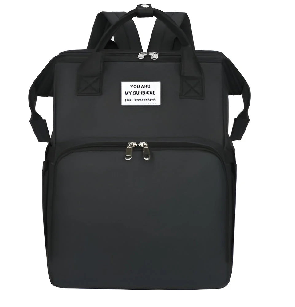 Royallure Smart Diaper Bag Backpack with Foldable Bed and USB Charging Port