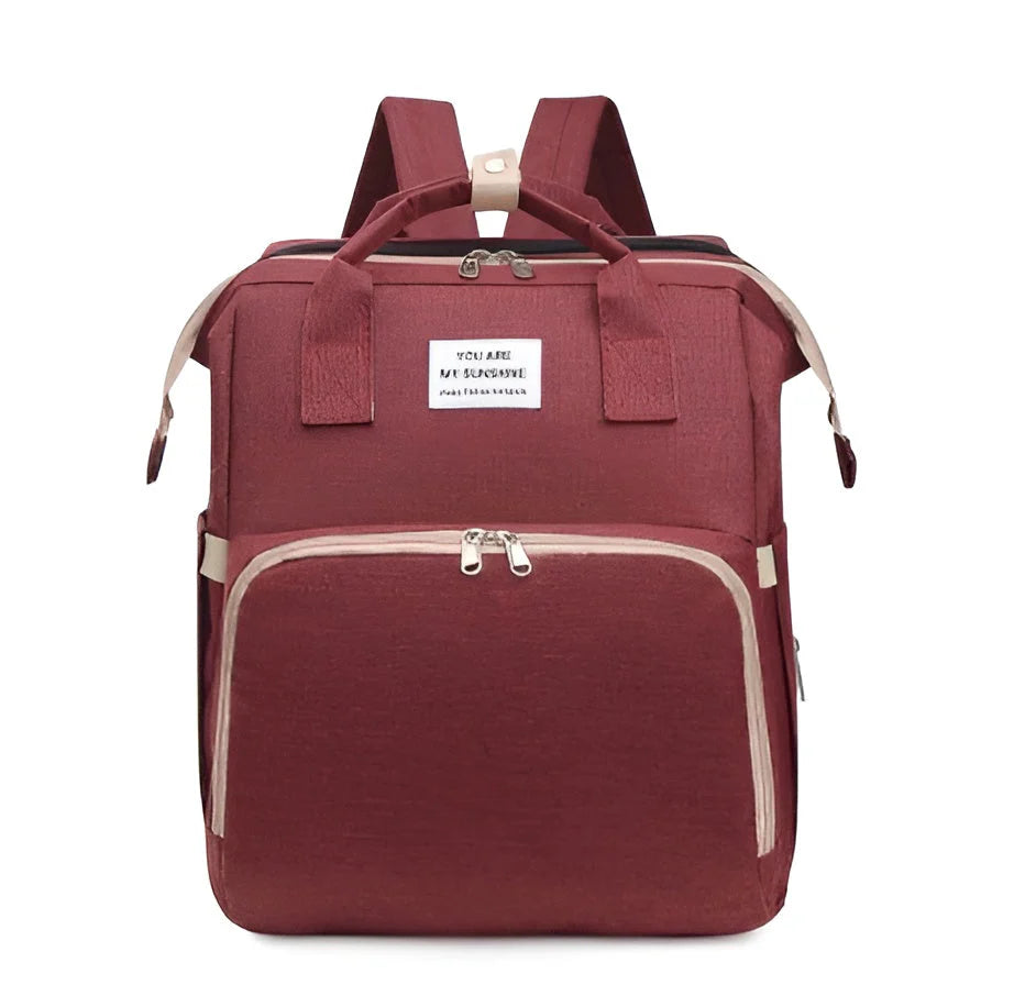 Royallure Smart Diaper Bag Backpack with Foldable Bed and USB Charging Port