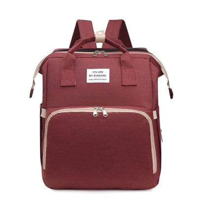 Royallure Smart Diaper Bag Backpack with Foldable Bed and USB Charging Port