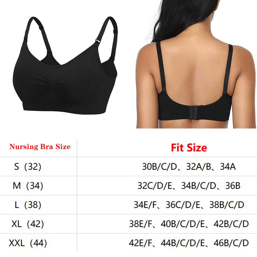 1/3Pcs Breastfeeding Bras Maternity Nursing Bra for Feeding Nursing Underwear Clothes for Pregnant Women Wirefree Breathable Bra