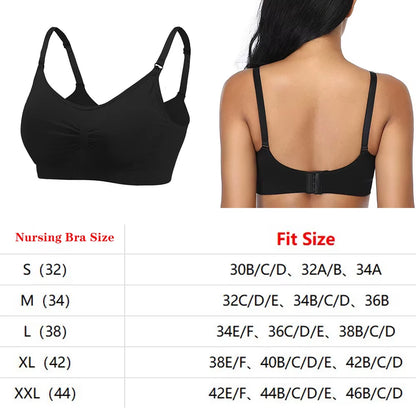 1/3Pcs Breastfeeding Bras Maternity Nursing Bra for Feeding Nursing Underwear Clothes for Pregnant Women Wirefree Breathable Bra